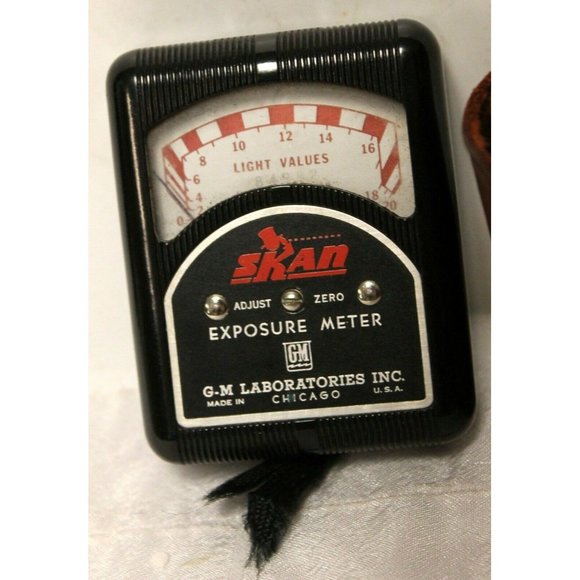 SKAN Exposure Meter with Leather Case GM Laboratories USA - Picture 2 of 10